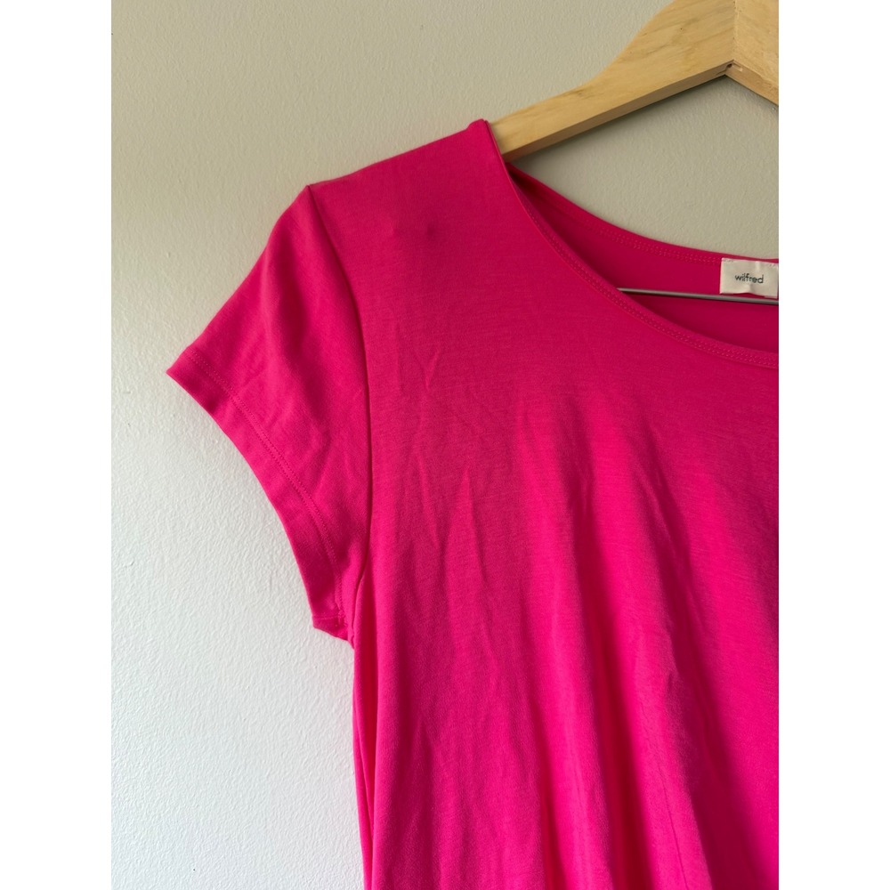 Wilfred Aritzia Maxi Dress Large Hot Pink Barbiecore Resortwear Casual - Picture 4 of 10